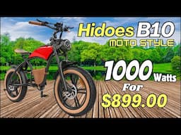 Hidoes B10 Review | Best Motorcycle Style E Bike UNDER $1000 For 2024!