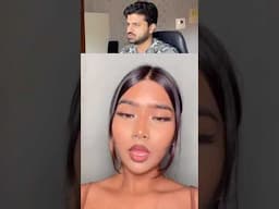 Indian Girl Latina Makeup Transition Reel React Ft Ritika Gupta Reaction Vlogger 😠🔥#latinamakeup