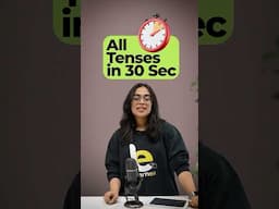 Learn All English Tenses In 30 Seconds 🕰️ #englishgrammar #englishwithananya #tenses #ananya