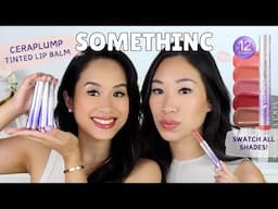 SOMETHINC CERAPLUMP TINTED LIP BALM Review + Full Swatch 12 Shades on 2 Skin Tones!