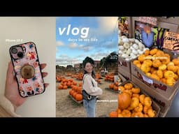 vlog | new iphone 15, running errands, fall activities 🎃🍁✨