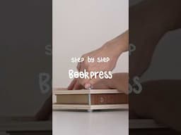 How to make your own DIY BOOKPRESS ✨