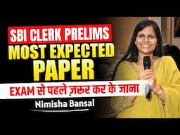 SBI Clerk Prelims English Paper l Perfection Class l Score Full Marks  l Bank l Nimisha bansal