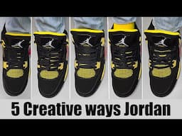 5 Creative ways Jordan shoes lace styles | Lacing Tutorials