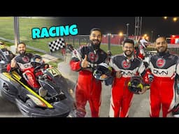 Go karting karne chale gae aadhi raat ko 😍🏁 Kon jeetey ga aaj ?