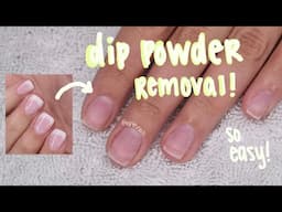 HOW TO remove dip nails in LESS THAN 10 minutes!