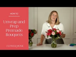 Unwrap And Prep Our Premade Bouquets In Minutes: DIY Wedding Flowers