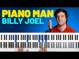 How To Play "Piano Man" [Piano Tutorial + Chord Chart] ALL PARTS