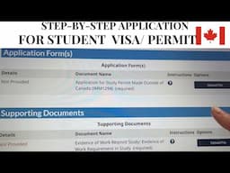 Step-by-Step Student Permit (Student Visa) Application Canada 🇨🇦 2023 - Made Outside of Canada