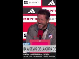 ¡LA BROMA DEL CHOLO SIMEONE DE CARA AL CLÁSICO CONTRA EL REAL MADRID EN LA LIGA! | #Shorts