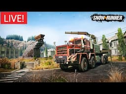 🔴LIVE: NEW TRUCKS AND UNLOCKING THE REST OF THE DLC BEFORE NEW ONE! | Snowrunner Multiplayer