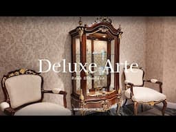 Italian Classic & Luxury Design Wooden Showcase by Deluxe Arte Furniture