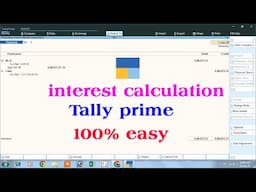 interest calculation in tally prime | interest calculation in tally | interest calculation in tally