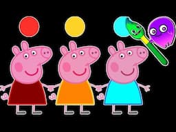 Peppa Pig! | Learn Magic Colors and Numbers with Peppa Pig! | Groovy The Martian