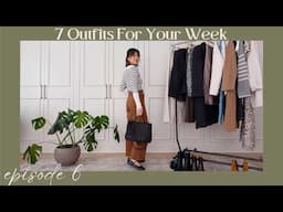 7 Outfits For Your Week Episode 6 | weekly outfit ideas for early spring, easy and comfy outfits