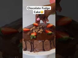 Rich Chocolate Fudge cake #chocolate #chocolatecake #chocolatecakeshorts #chocolatecakerecipe