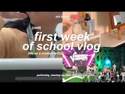 shs diaries - first week of school vlog (life as a student-artist) // a chill week 🐈