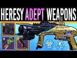 Destiny 2: EASY ADEPT WEAPONS & EARLY ACT 2 LOOT! Shiny Drops, All Perk Rolls & How to Get Them