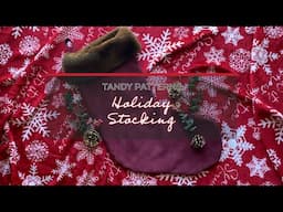 How to Make a Leather Holiday Stocking with Shearling Trim from Scratch!