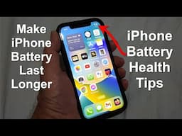 Battery health iPhone check | iPhone battery saving tips-  Freee & Easy