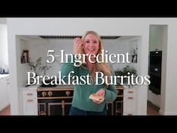 Easy 5-Ingredient Breakfast Burritos 🍳🌯 Perfect Meal Prep for Busy Mornings!