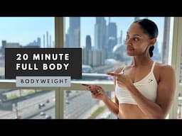 20min Full Body Workout - BODYWEIGHT | Get Fit & Strong