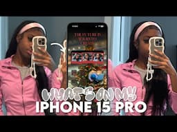 WHATS ON MY IPHONE 15 PRO? | *iOS 16 + App Recommendations*