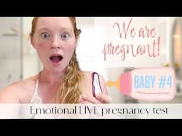 Finding Out I AM PREGNANT | Trusting God with Our Fertility.......Emotional Live Pregnancy Test 💙💕