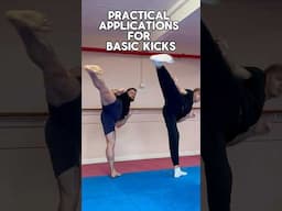 Practical applications to basic Karate kicks #karate #shotokan #martialarts