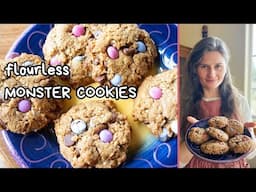 Flourless Monster Cookies | LOW CARB | GLUTEN FREE | EASY