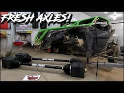 CAN-AM X3 Gets new front axles! | KING COBRA