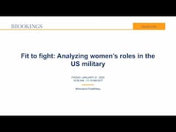 Fit to fight: Analyzing women’s roles in the US military