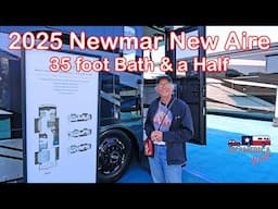 Tour the 2025 NEWMAR NEW AIRE 3547: 35' Diesel Motorhome With A Bath And A Half!