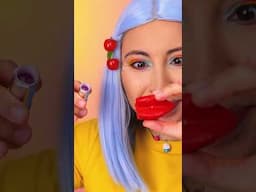 Edible JELLY Lipstick Made From Huge Candy Lips! 💄🍭 #candy