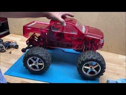 used Traxxas nitro Tmaxx 3.3 blinged out BS