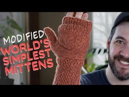 How to Knit Convertible Worlds Simplest Mittens: modified Tin Can Knits mittens knitting tutorial