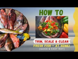 How to SCALE & Clean a Whole Fish at Home like a PRO! (Quick & Easy Way)