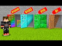 1$ vs 1000$ Door challenge in Minecraft