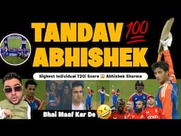 टोटल तबाही 😱 3rd Fastest Century 💯 Unbelievable Batting by Abhishek | India Vs England 5th T20i