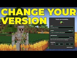 How To Change Your Version of Minecraft (Java Edition)