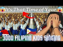 3,000 Filipino Students Singing Christmas song in School! Wholesome!!