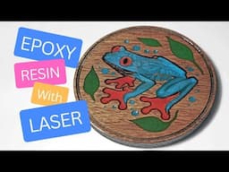 Incredible Epoxy Inlay Coasters with a Laser!