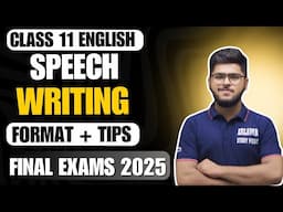 Class 11 Speech Writing Format Tips and Tricks Easy Way Grammar