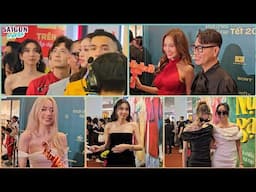 Dàn mỹ nhân hot nhất showbiz đi xem phim Thu Trang: H'Hen Niê đeo kính đen, Thùy Tiên đứng xếp hàng