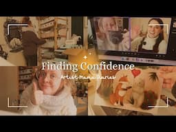 Finding Confidence & A Visitor In The Studio! 👀🌷 | Artist Mama Diaries 🐻 | Studio Vlog 🌿