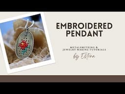 Embroidered Jewelry - Flower Pendant (preview) | Estona Tutorials