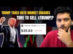 $TRUMP COIN CRASHES as TRUMP Takes Office  Must watch for Melania holders | CRYPTO MARKET UPDATE