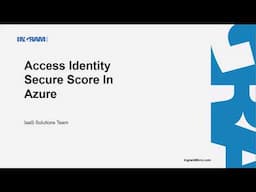 Access Identity Secure Score in Azure