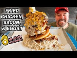 Hi-Five Doughnuts' "Widoughmaker" Breakfast Sandwich Challenge in Louisville, Kentucky!!