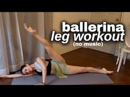 Ballerina LEG workout with music | no equipment, intermediate, get better extensions